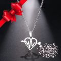 TITANIUM (NEVER FADE) Heartbeat Necklace 45 cm (SILVER ONLY)