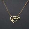 Retail Price R899 TITANIUM (NEVER FADE) LOVE HEART Necklace  45cm (SILVER ONLY)