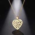 Retail Price R899 TITANUIM (NEVER FADE) PATTERN HEART Necklace 45cm (SILVER ONLY)