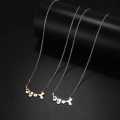 TITANIUM (NEVER FADE) BIRD AND FLOWERS Necklace 45cm (SILVER ONLY)