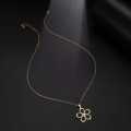 TITANIUM (NEVER FADE) "FLOWER" Necklace 45cm (GOLD ONLY)