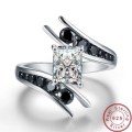 *CLEARANCE SALE* 2 CT SOLID 925 STERLING SILVER MODERN RING SIZE 10 US