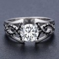 1.5CT SOLID 925 STERLING SILVER RING SIZE 6 US