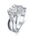 Retail Price R3299  2.0CT SOLID 925 STERLING SILVER RING SIZE 6 US
