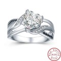 Retail Price R3299  2.0CT SOLID 925 STERLING SILVER RING SIZE 6 US