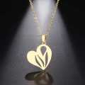 TITANIUM (NEVER FADE) HEART Necklace 45cm (SILVER ONLY)