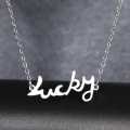 TITANIUM (NEVER FADE) "LUCKY" Necklace 45cm (GOLD ONLY)