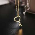 Retail Price R999 TITANIUM ( NEVER FADE) `HEART KEY`  Necklace 45 cm (SILVER ONLY)