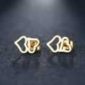 Retail Price R599 TITANIUM (NEVER FADE) DOUBLE HOLLOW HEART EARRINGS (GOLD ONLY)
