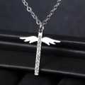 Retail Price R1299 TITANIUM (NEVER FADE) ANGEL WINGS Necklace 45cm (SILVER ONLY)