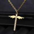 Retail Price R1299 TITANIUM (NEVER FADE) ANGEL WINGS Necklace 45cm (SILVER ONLY)