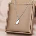 Retail Price R1099 TITANIUM (NEVER FADE) LEAF Necklace 45 cm (SILVER ONLY)