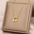 Retail Price R1099 TITANIUM (NEVER FADE) MUSIC NOTE Necklace 45 cm (SILVER ONLY)
