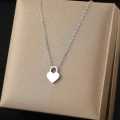 Retail Price R1099 TITANIUM (NEVER FADE) HEART LOCK Necklace 45cm (SILVER ONLY)