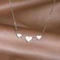 Retail Price R1399 TITANIUM (NEVER FADE) FIVE HEARTS Necklace 45cm (SILVER ONLY)
