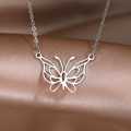 Retail Price R1199 TITANIUM (NEVER FADE) BUTTERFLY Necklace 45cm (SILVER ONLY)