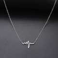 Retail Price R1099 TITANIUM (NEVER FADE) HEARTBEAT Necklace 45cm (SILVER ONLY)