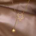 Retail Price R1199 TITANIUM (NEVER FADE) SOLID & HOLLOW STARS Necklace 45cm (SILVER ONLY)