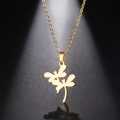Retail Price R1099 TITANIUM (NEVER FADE) TWO DRAGONFLIES Necklace 45cm (SILVER ONLY)