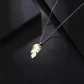 Retail Price R1399 TITANIUM (NEVER FADE) SOLID FEATHER Necklace 45cm (GOLD ONLY)
