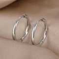 Retail Price R499 TITANIUM (NEVER FADE) HOOP EARRINGS 14mm (SILVER ONLY)