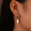 Retail Price R799 TITANIUM (NEVER FADE) HOOP WITH FEATHER Earrings (SILVER ONLY)