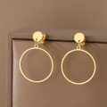 Retail Price R699 TITANIUM (NEVER FADE) HOOP WITH STUD Earrings (SILVER ONLY)