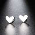 Retail Price R499 TITANIUM (NEVER FADE) SILVER SOLID HEART Earrings