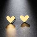 Retail Price R599 TITANIUM (NEVER FADE) GOLD SOLID HEART Earrings