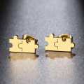 Retail Price R599 TITANIUM (NEVER FADE) GOLD PUZZLE Earrings