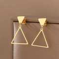 Retail Price R599 TITANIUM (NEVER FADE) SILVER TRIANGLE Earrings