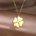 Retail Price R1199 TITANIUM (NEVER FADE) SILVER CLOVER Necklace 45cm