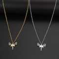 Retail Price R1099 SILVER DRAGONFLY Necklace 45cm TITANIUM (NEVER FADE)