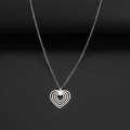 Retail Price R1199 TITANIUM (NEVER FADE) SILVER HEART Necklace 45cm