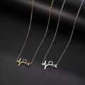 Retail Price R1199 TITANIUM (NEVER FADE) SILVER HEARTBEAT HEART INFINITY Necklace 45cm
