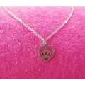 SILVER CROWN HEART (NEVER FADE) NECKLACE