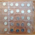 RSA SET OF PROOF FIFTY CENT COINS - 1965 TO 1989