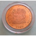 1989 Proof Two Cents in Capsule