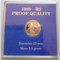 Proof 1989 Nickel R2 - sealed in SA Mint capsule