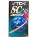 TDK SC 240 VHS video cassette tape (still sealed)