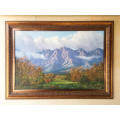 Casey van der Leek Beautiful Oil Painting Mountain Scene
