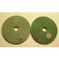 4" DIAMOND VELCRO BACKED POLISHING PADS : #50 - #15000 SET OF 10 PADS WITH BACKING DISC