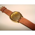 HUGE SEIKO QUARTS GOLDTONE GENTS WATCH : FULLY WORKING