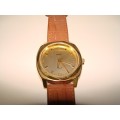 HUGE SEIKO QUARTS GOLDTONE GENTS WATCH : FULLY WORKING