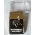 South Africa "King of Africa" Crocodile Gold Clad Bullion Bar in Capsule