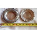 Two Very Beautiful and Marked Pewter Condiment Plates