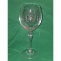 Stunning - Very Special - Set of Crystal Wine Glasses with John Deere Logo - Original Packaging