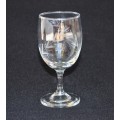 CUT GLASS !!! - Set of SIX beautiful Wine glasses - Beautiful - Last Set!!!