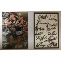 Sharks Rugby signed postcards x 2 (2018)