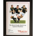 SA Rugby Captains signed Menu Card (2019)